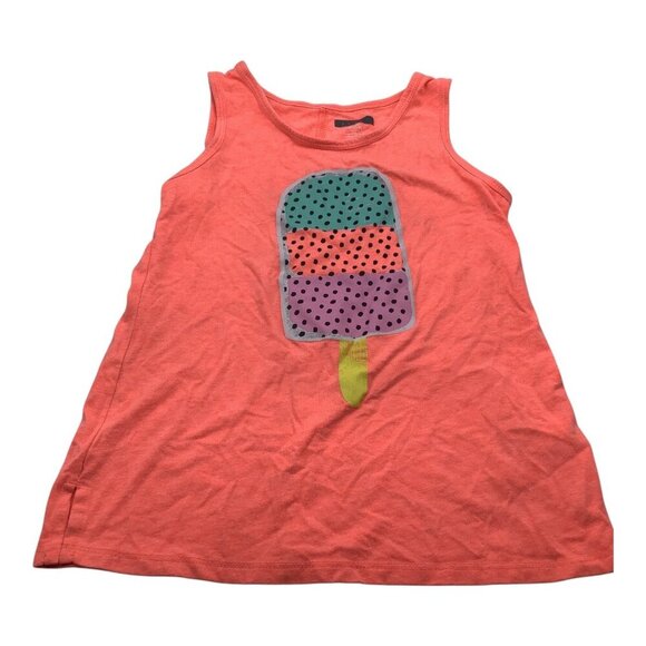 Popsicle Tank Top Girls Sleeveless Multicolor Size M 7/8 Ice Cream Graphic - Picture 1 of 13